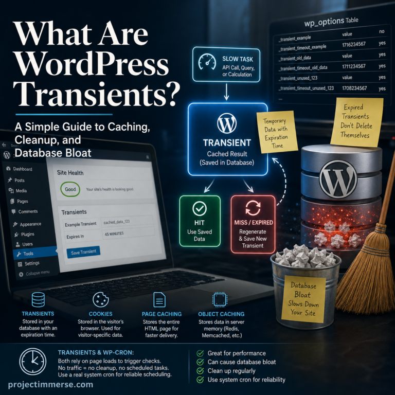 What Are WordPress Transients? A Simple Guide to Caching, Cleanup, and Database Bloat